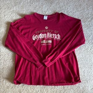 Gordon Biersch Red Long Sleeve Shirt
